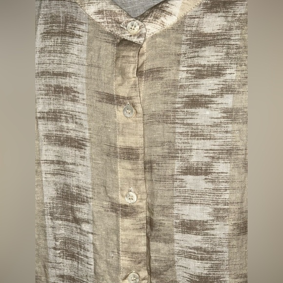 Tuckernuck Ikat Sheffield Button Up Shirt Dress Sandstone Size XS Preppy Boho - Picture 3 of 9